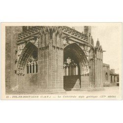 carte postale ancienne 35 DOL. Cathédrale n°22