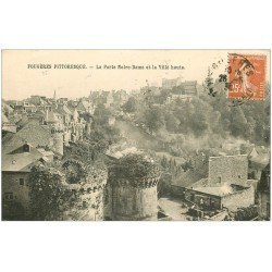 carte postale ancienne 35 FOUGERES. Porte Notre-Dame 1936