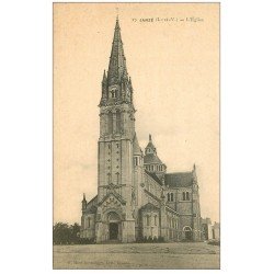 carte postale ancienne 35 JANZE. Eglise 1908