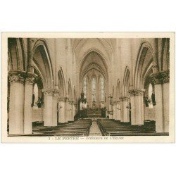 carte postale ancienne 35 LE PERTRE. Eglise 1957