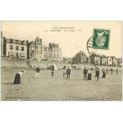 carte postale ancienne 35 PARAME. Jeu Croquet sur la Plage