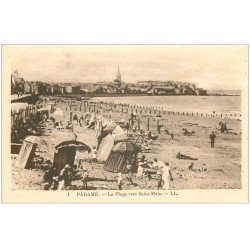 carte postale ancienne 35 PARAME. Plage vers Saint-Malo