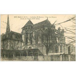 carte postale ancienne 35 REDON. Cour des Moyens Institution St-Sauveur 1923