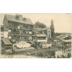 35 RENNES. Château Bralant Lavandières. Tampon Militaire 1915