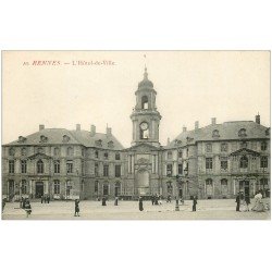 carte postale ancienne 35 RENNES. Hôtel de Ville 10