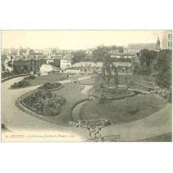 carte postale ancienne 35 RENNES. Jardin du Thabor
