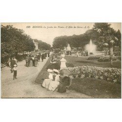carte postale ancienne 35 RENNES. Jardin Plantes 1924