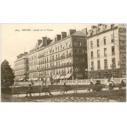 carte postale ancienne 35 RENNES. Jardin sur Vilaine