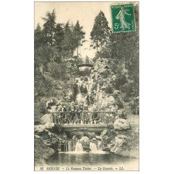 carte postale ancienne 35 RENNES. Nouveau Thabor Cascade 1913