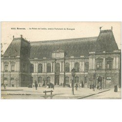 carte postale ancienne 35 RENNES. Palais de Justice 1918