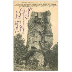 carte postale ancienne 35 SAINT-AUBIN-DU-CORMIER. Tour 1912