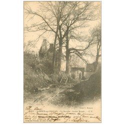 carte postale ancienne 35 SAINT-BRICE-EN-COGLAIS. La Branche Manoir 1904 ramassage du bois