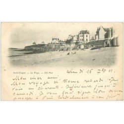 carte postale ancienne 35 SAINT-ENOGAT. Plage 1901