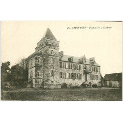 carte postale ancienne 35 SAINT-GLEN. Château Saudraie petite animation au balcon