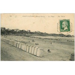 carte postale ancienne 35 SAINT-LUNAIRE. Plage 1924