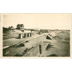 carte postale ancienne 35 SAINT-LUNAIRE. Plage Longchamp 1948