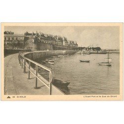 carte postale ancienne 35 SAINT-MALO. Avant-port Quai Dinard