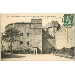 carte postale ancienne 35 SAINT-MALO. Donjon Tour 1924