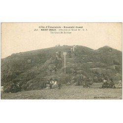carte postale ancienne 35 SAINT-MALO. Escalier Grand Bé