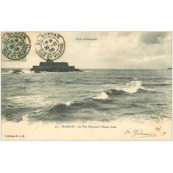carte postale ancienne 35 SAINT-MALO. Fort National 1905