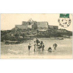 carte postale ancienne 35 SAINT-MALO. Fort National 1908