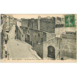carte postale ancienne 35 SAINT-MALO. Grande Porte 1923
