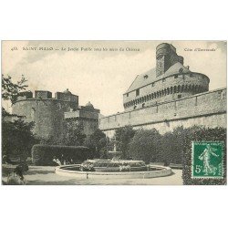 carte postale ancienne 35 SAINT-MALO. Jardin Public 1908