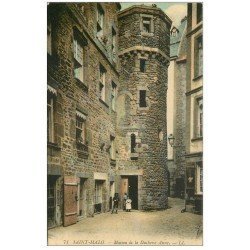 carte postale ancienne 35 SAINT-MALO. Maison Duchesse Anne 1918