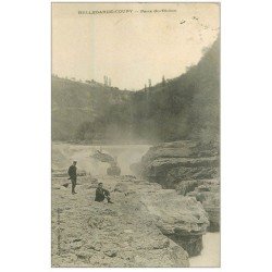 carte postale ancienne 01 Bellegarde Coupy. Perte du Rhône 1909