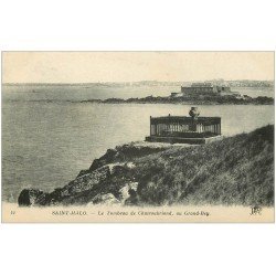 carte postale ancienne 35 SAINT-MALO. Tombeau Chateaubriand 12