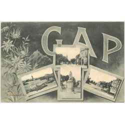 carte postale ancienne 05 GAP. Multivues 1906