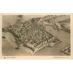 carte postale ancienne 35 SAINT-MALO. Vue aérienne 214