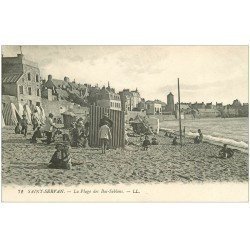 carte postale ancienne 35 SAINT-SERVAN. La Plage des Bas-Sablons