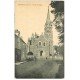 carte postale ancienne 35 TINTENIAC. Eglise et Charcutier 1921