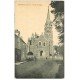carte postale ancienne 35 TINTENIAC. Eglise et Charcutier 1921