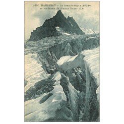 carte postale ancienne 05 La Grande Sagne et Séracs du Glacier Blanc