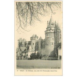 carte postale ancienne 35 VITRE. Château Promenades Saint-Yves