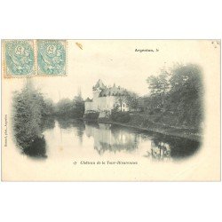 carte postale ancienne 36 ARGENTON. Château Tour-Rivarennes 1905