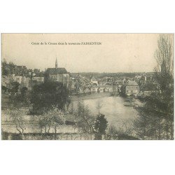 carte postale ancienne 36 ARGENTON. Creuse. Tampon Militaire 1915
