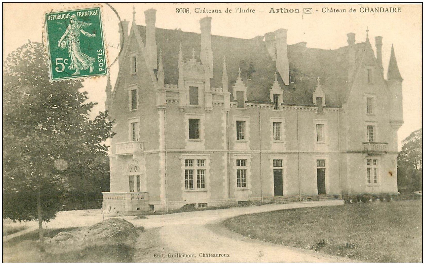 36 ARTHON. Château Chandaire 1912