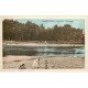 carte postale ancienne 36 CHABRIS. Plage 1933 animation