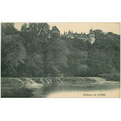 carte postale ancienne 36 CHATEAU DE CORS 1923