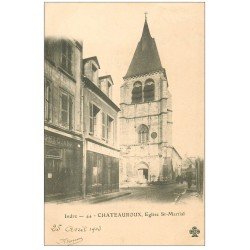 carte postale ancienne 36 CHATEAUROUX. Eglise Saint-Martial 1903