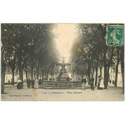 carte postale ancienne 36 CHATEAUROUX. Place Lafayette 1909