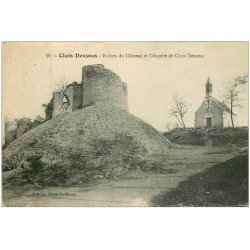 carte postale ancienne 36 CLUIS. Vieux Château Chapelle 1920