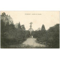 carte postale ancienne 36 ECUEILLE. Jardins du Camélia 1918