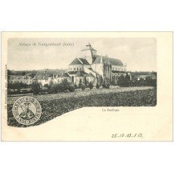 carte postale ancienne 36 FONTGOMBAULT. Abbaye. Basilique 1903