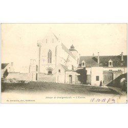 carte postale ancienne 36 FONTGOMBAULT. Abbaye. Entrée 1903
