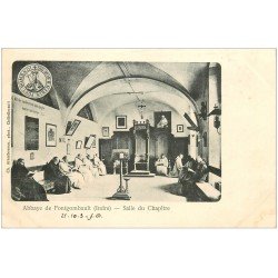 carte postale ancienne 36 FONTGOMBAULT. Salle Chapître 1903