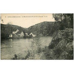 carte postale ancienne 36 GARGILESSE. Moulin de la Prune 1936